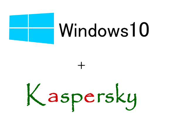 Windows10とカスペルスキーデザイン画像